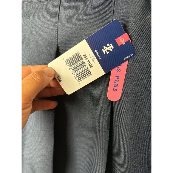 Girls Navy Pleated Skirt With Shorts 20.5 Plus By French Toast - Picture 4 of 8